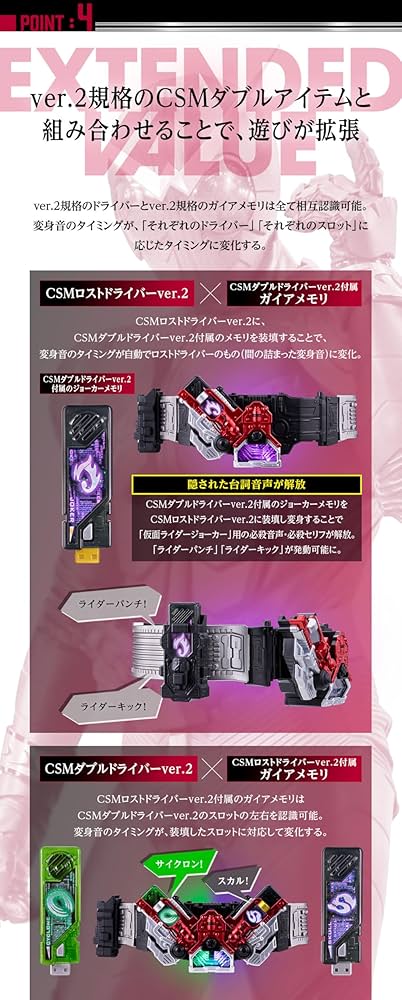 ダブルドライバーver.2(ガイアメモリ欠品) CSMダブルドライバーver.2【3次：2025年5月発送】 | 仮面